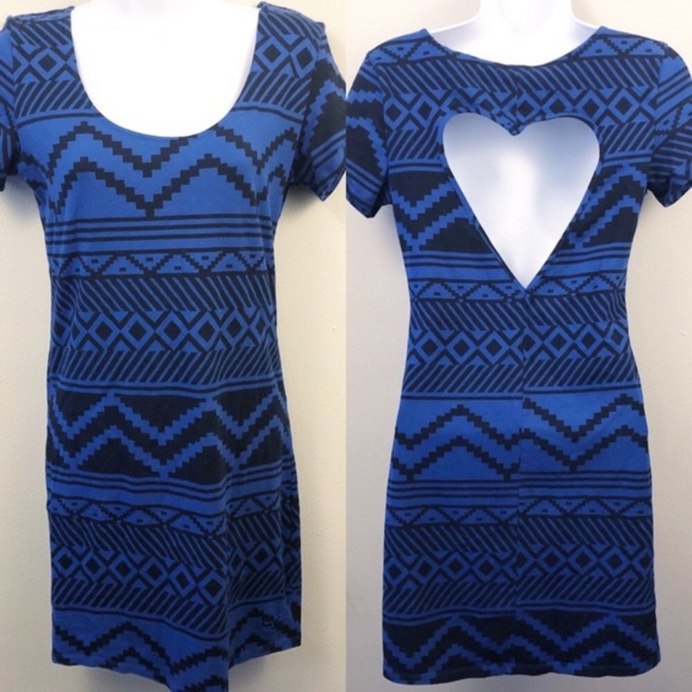 VS Pink heart cutout bodycon dress